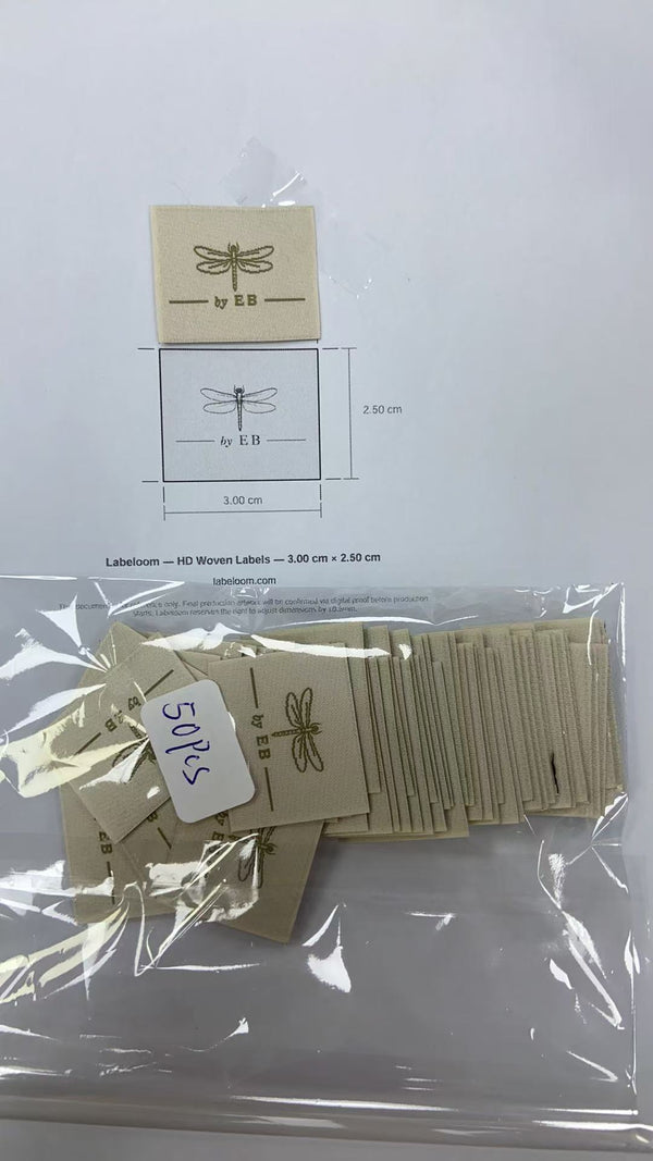 Butterfly HD woven labels