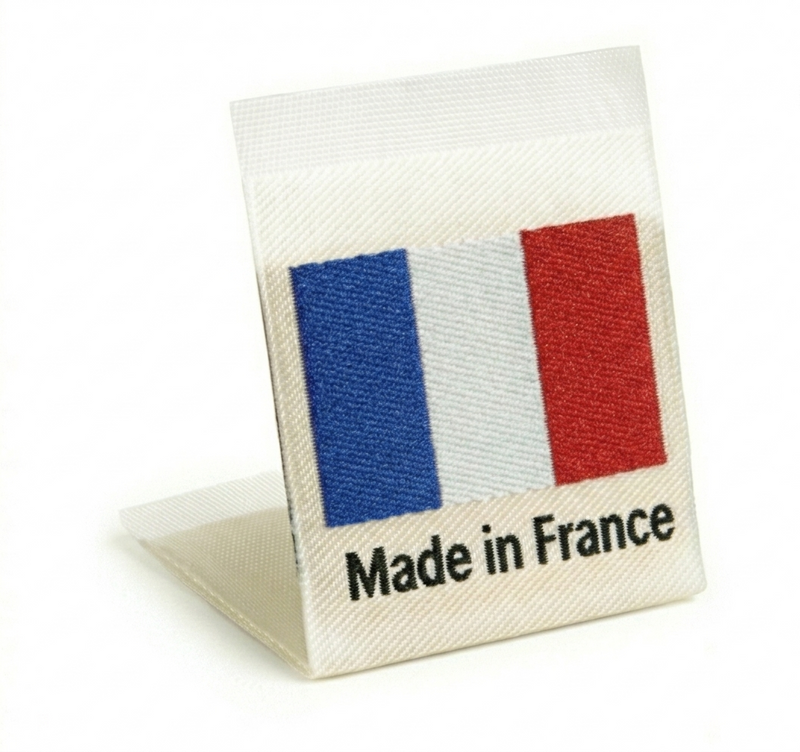 Made In Labels with Country Flag
