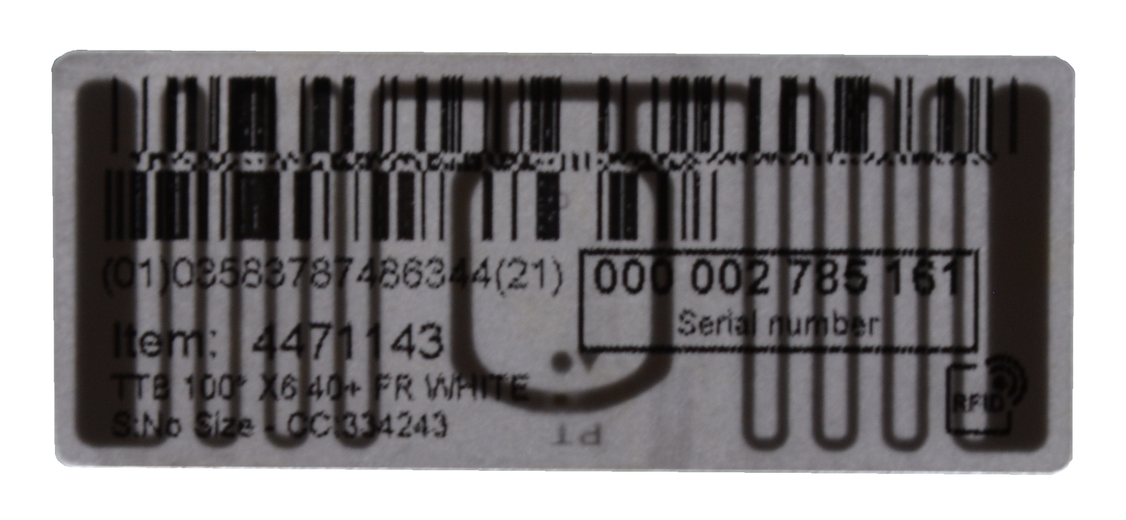 RFID tag in labels