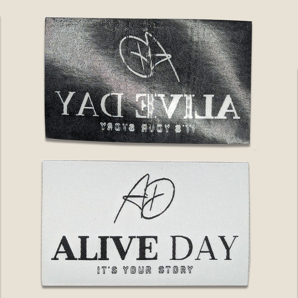 Alive Day_Iron-on woven labels