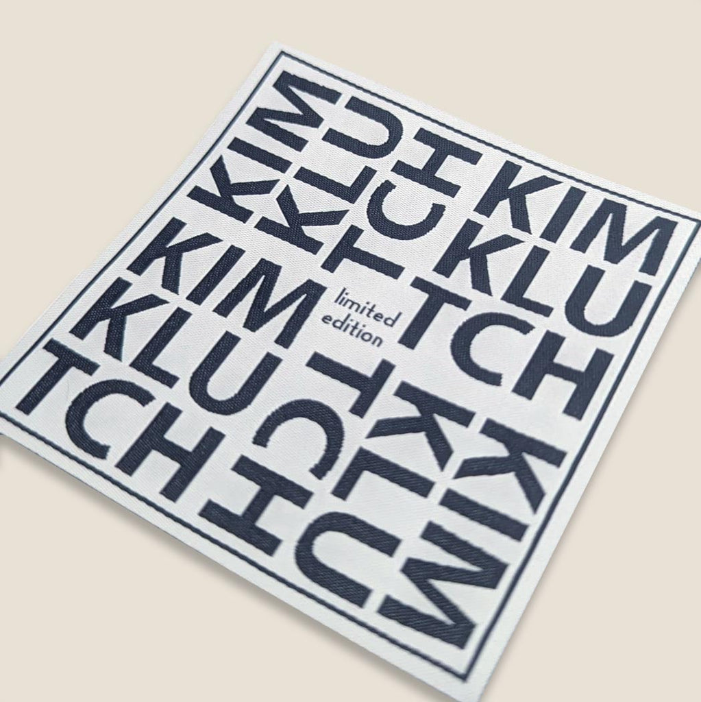 Kim Klutch_Iron on woven labels