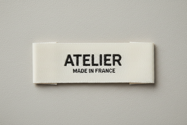 Text woven labels