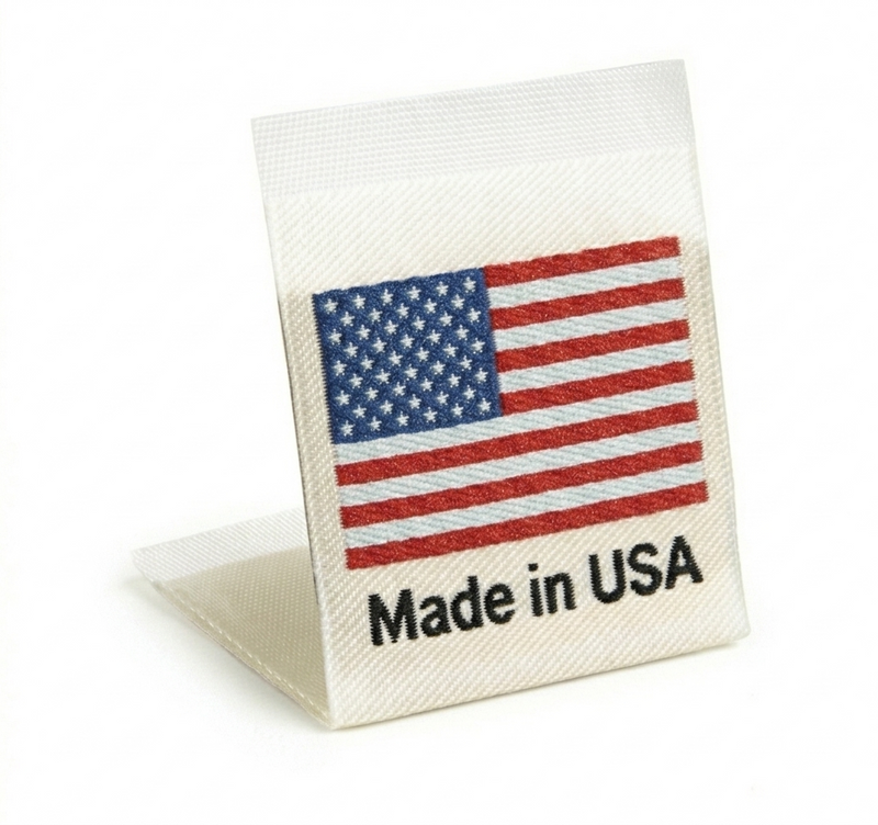 Made In Labels with Country Flag